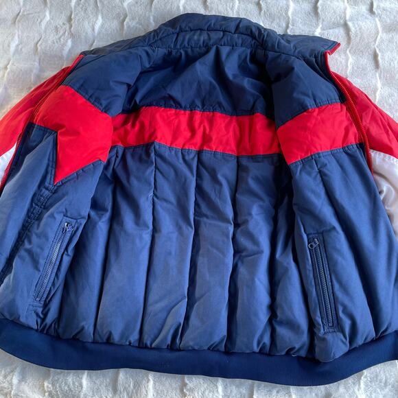 🔥VTG 85” Downhill Racer Down Puffer Jacket Colorblock Retro Outdoor Reversible - Picture 7 of 16